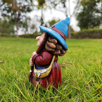 Small Ornaments Resin Halloween Witch Sculpture Creative Funny Gnome Statues Cute Waterproof Garden Dwarf Figurine Gift