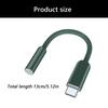 Travel Braided USB C Male To 3.5mm Female Headphone Adapter Cord Line Supports Quality Sound Transmission