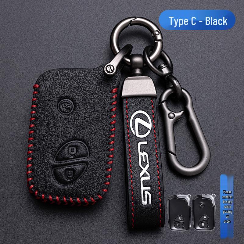 Husă cheie Lexus pentru GS IS ES200 NX RX300 CT200h - Geantă din piele cerată cu ulei