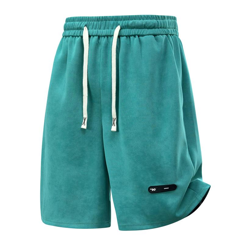 Smiao Plus Size 4XL-10XL Modieuze zwarte zomershorts voor heren met elastische tailleband, casual oversized shorts 4XL(70kg-80kg) blauw