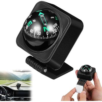 Iplusmile Car Compass Ball for Dashboard, Adjustable Auto Compass Dash Mount, Universal Accessories Accurate Navigation for Boat Car Truck SUV Marine