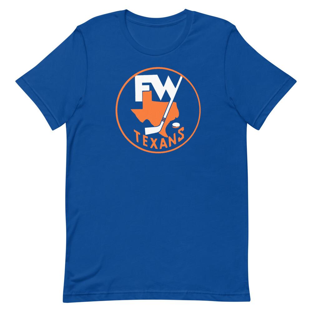 Ft Worth Texans Hockey Fort Worth Retro Graphic Tee Shirt Unisex tshirt Unisex T-Shirt XXXXL