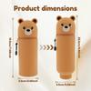 Soft Silicone Pencil Case 2 In 1 Cute Silicone Animal Pen Holder Telescopic Pencil Case with Zipper Closure for Students School