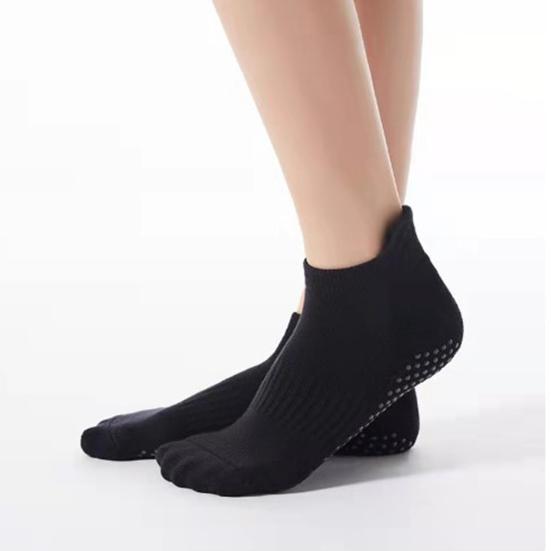 1 Pair Yoga Socks Elastic Sweat Absorption Moisture Removal Foot Wearing Cotton Back