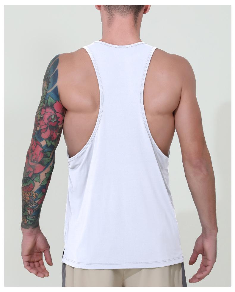 Men's Quick-Dry Breathable Y-Back Tank Top for Running & Cycling
