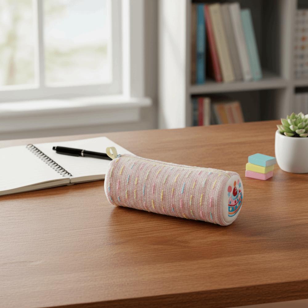 Floral Pattern Pencil Bag Soft Material Stationery Bag Sweet Cartoon Pencil Case  Back To School