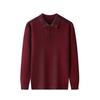 2025 Men's Autumn/Winter Knit Lapel T-shirt - Dad Style