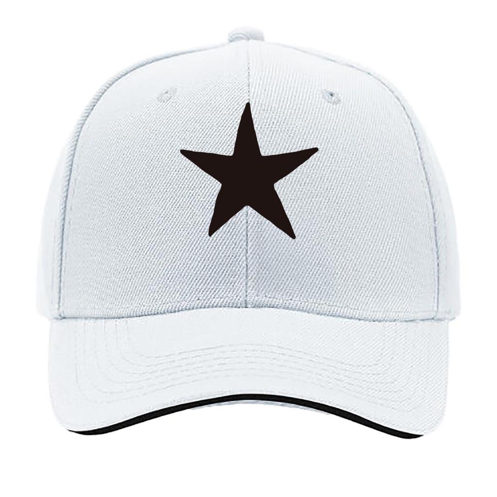 Black Pentagram Cap Unisex Baseball Hat FivePanel Hat Adjustable Size Suitable for Outdoor Acti Sandwich Baseball Cap