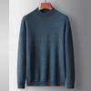 100% Pure Wool Autumn and Winter Men's Medium Neck Wool with Medium Thickness Merino Sweater