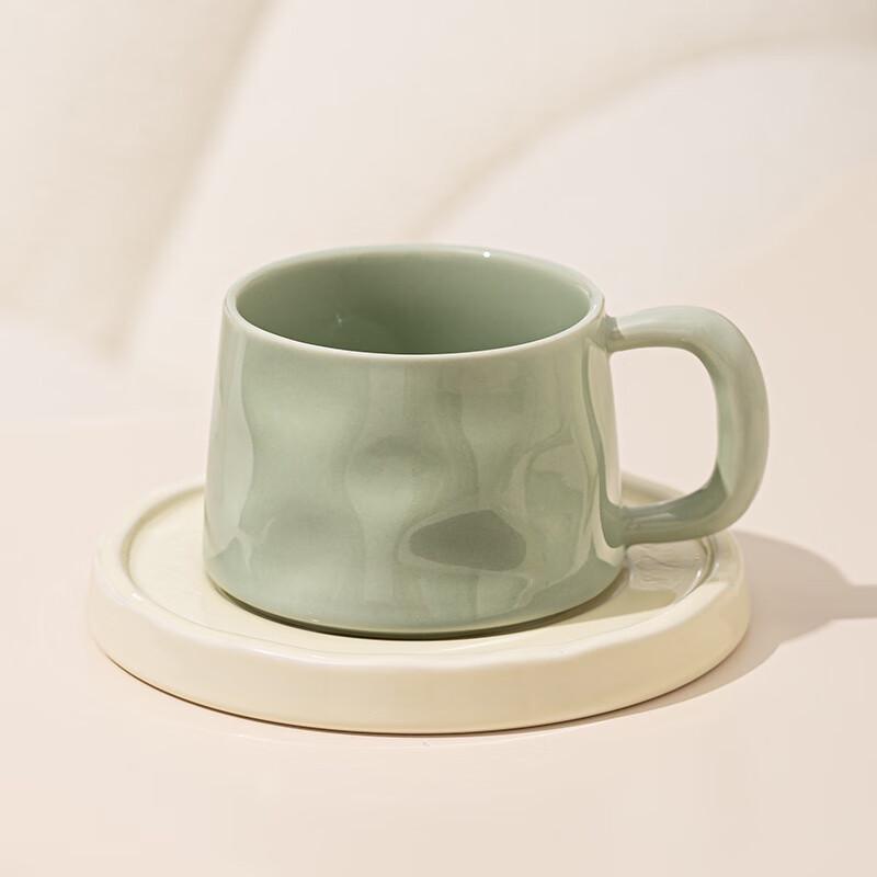 Changbaosen 300ml Ceramic Coffee Cup with Saucer