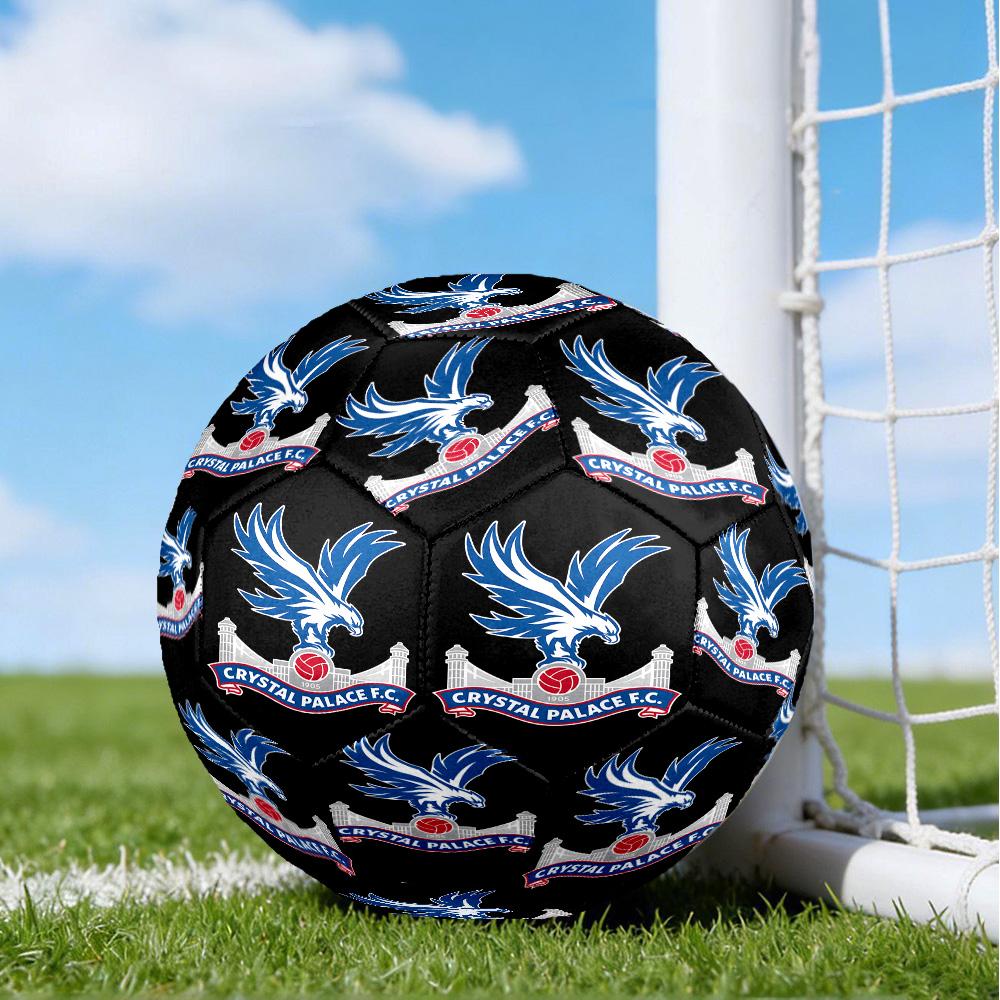 Crystal Fc Crest Printed Size 5 Soccer Balls, High-Quality, Anti-Slip, Protective Football, A Unique Gift , Birthdays, Christmas Gifts