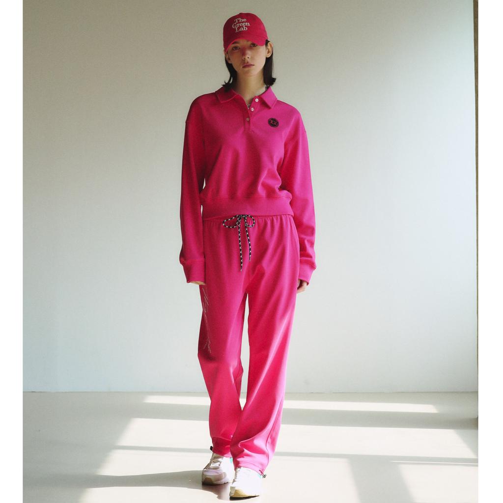 THE GREEN LAB Embroidered Ball Cap [Pink]