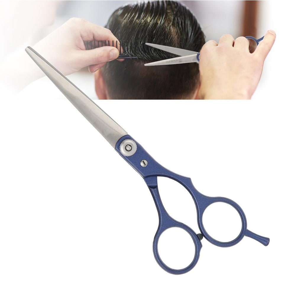 Professional Hair Cutting Scissors Barber Shears Family Salon Flat Tooth Hairdressing Tool Blue