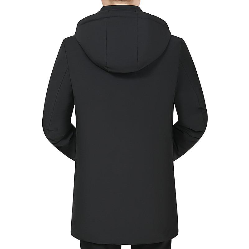 Winter Männer Casual Verdicken Baumwolle Jacke Mit Kapuze Outwear Winddicht Warme Mantel
