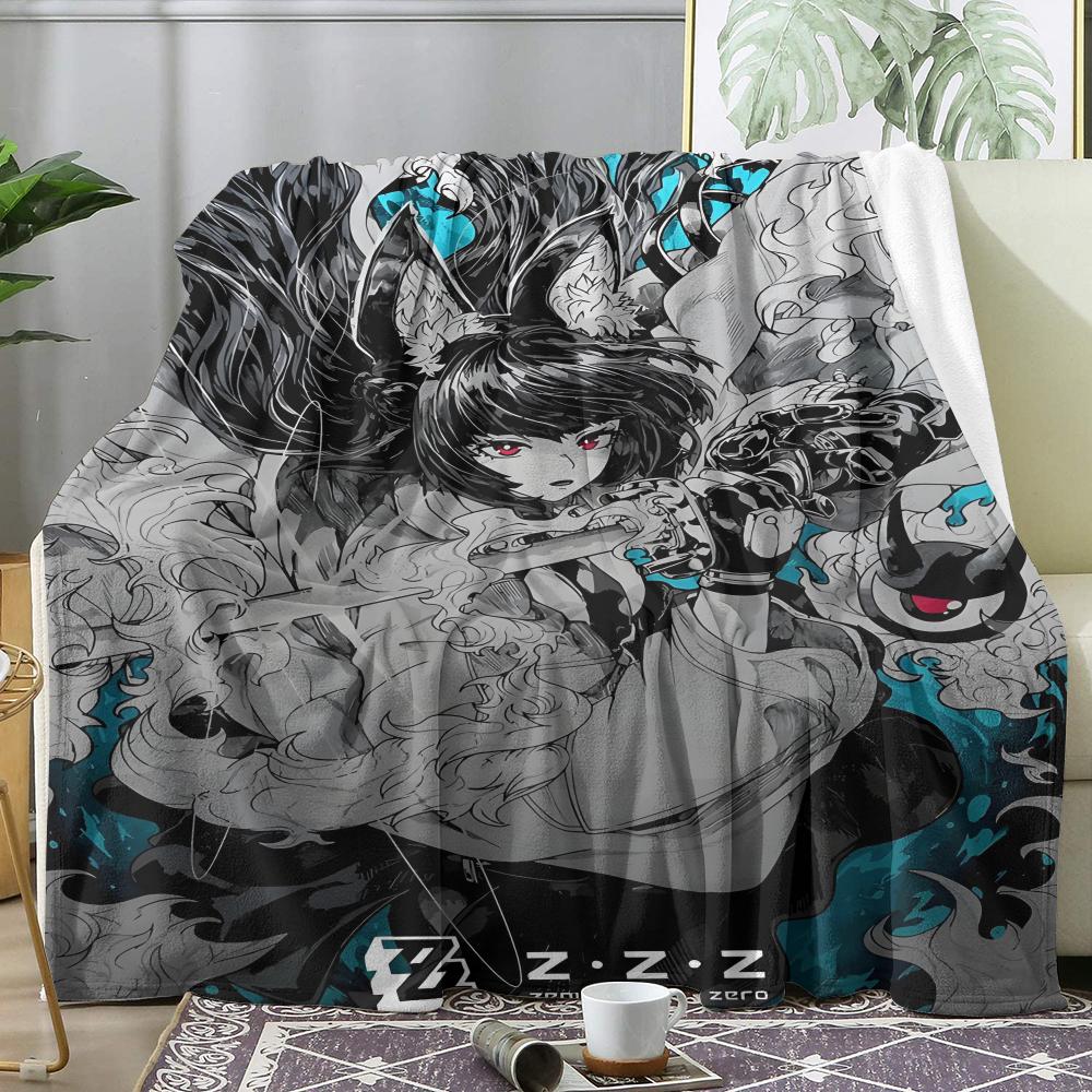 Zenless Zone Zero Game Throw Soft Flannel Throw Summer AC Blanket Lightweight Cool Nap Blanket for Sofa Bed Couch Travel