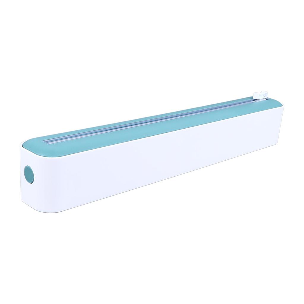 Reusable Cling Film Dispenser Magnetic Refillable Plastic Wrap Dispenser with Cutter Magnetic Stripe