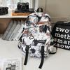 Student School Bag Nylon Backpack Men's Large Capacity Graffiti Backpack
