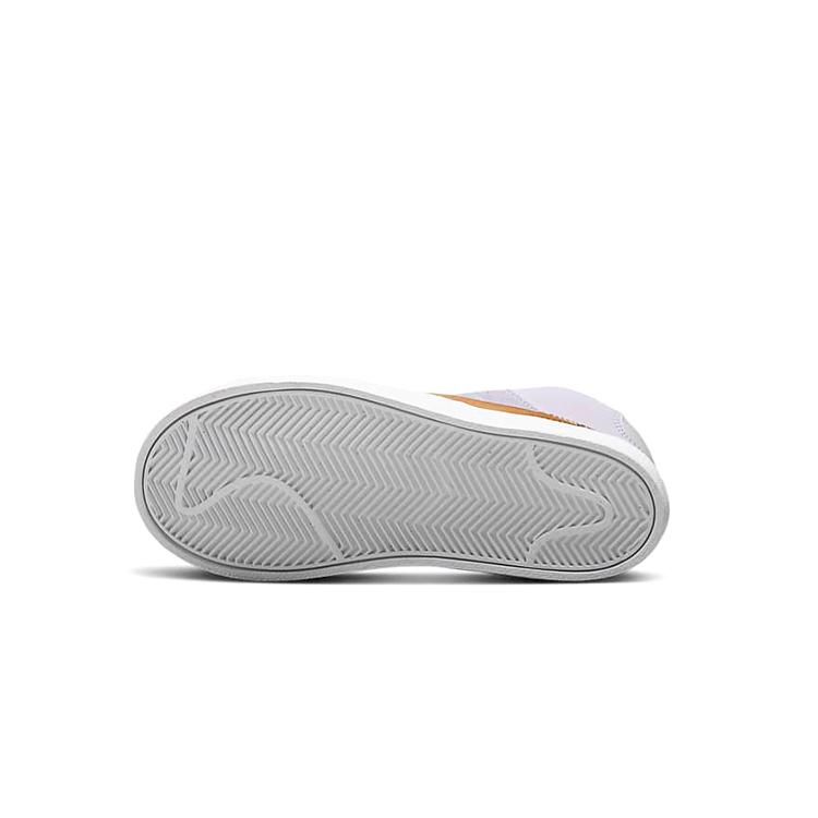 New Nike Blazer D Cushioning Wear-Resistant Mid-Top Skateboard Shoes Purple Children Aged 3-7 Years Old DQ6085-500
