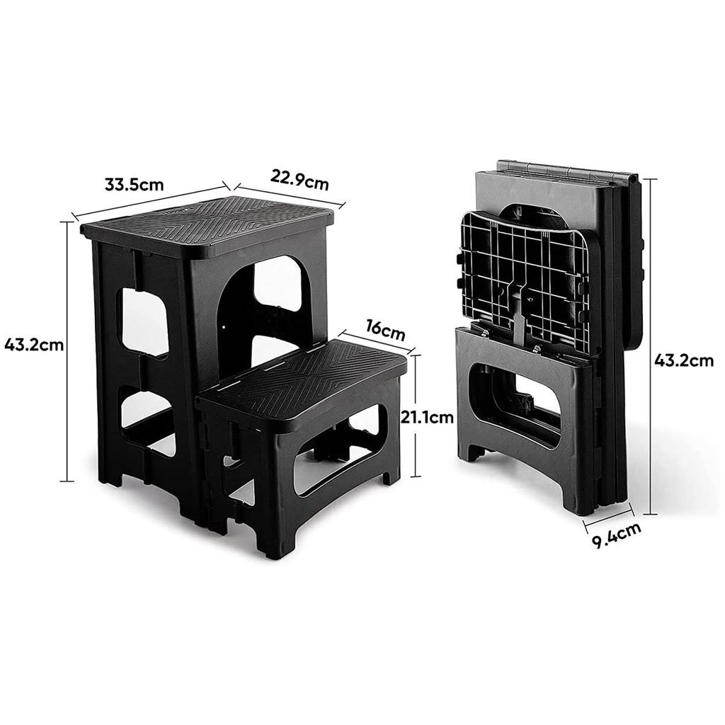Folding Step 165kg Weight 43cm Quality Outdoor Folding Entryway Car Lightweight Stool, 2-Step, Capacity, Height, 3-Year Guarantee, Use, Chair, Step,