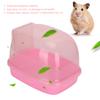 Hamster Automatic Door Open Close Bathtub Small Pet Cleaning Bathroom House  (Pink)