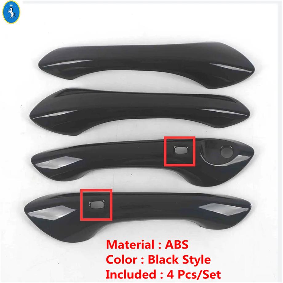 Side Door Handle / Door Handle Bowl Cover Trims For Chevrolet Tracker Trax  2024 Black/Carbon Fiber/Shiny Style Accessories