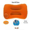 Inflatable Travel Pillow: Portable, Press-and-Fold Design for Camping, Lumbar Support, and Comfort.