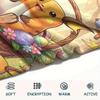 1Pc Easter Pokemon Print Flannel Blanket, High quality Comfortable for All Seasons, Home Decor, Warmth and Comfort, Perfect for Christmas Gifts