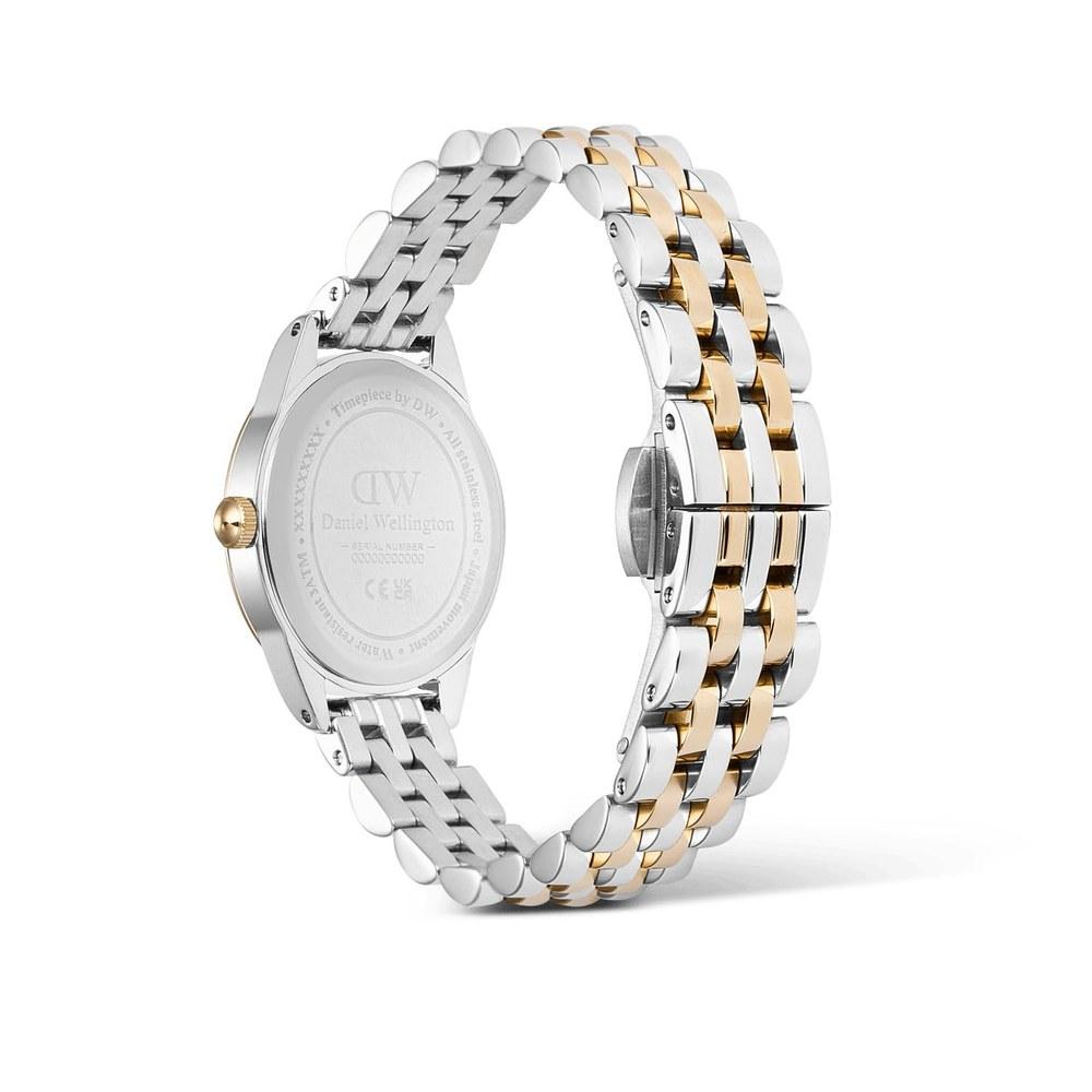 Daniel Wellington Ophelia Mini Ladies' Watch 25.5x22 Beans Link Two-Tone White G S Elegant Fashion Gift for Women 20s 30s Popular Brand