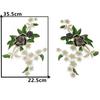 1Pair Polyester Fiber Embroidery Flower Patch DIY Handmade Clothing Accessories Embroidery Floral Applique Floral Patches Jeans
