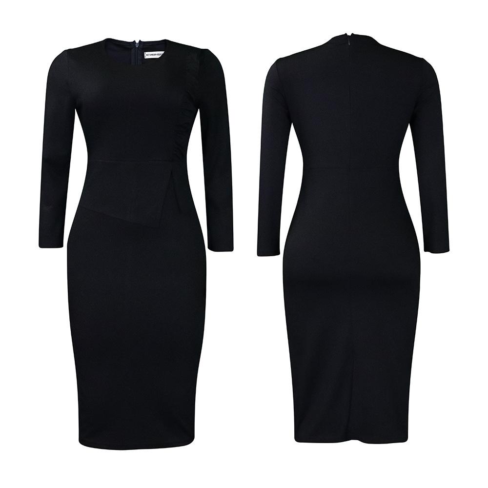 Frühling Neue Stil Temperament Slim Fit Bleistift Rock Mode Wrap Hüfte Afrikanische Große Kleid