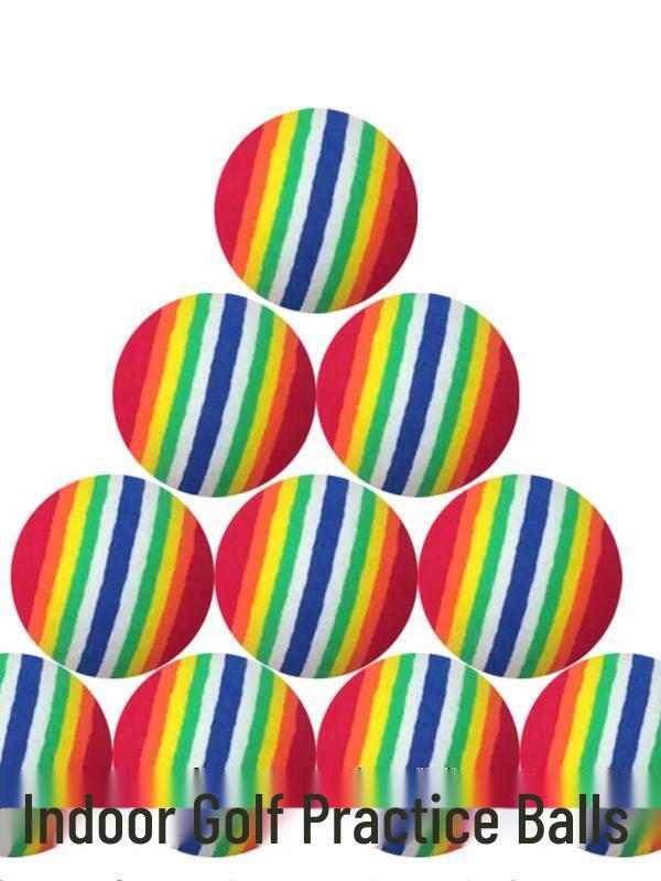 Indoor EVA Foam Golf Balls for Safe Home Practice - Soft, Colorful, and Durable