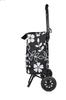 Rep cocoro Shopping Cart, 22L, Flower Black, with Flap & Cooler Function, and Bag-in-Bag