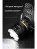 LED Dual Battery Induction Zoom Headlamp for Night Fishing