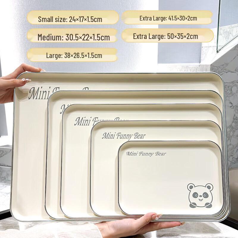 Large Rectangular Plastic Serving Tray