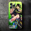 JoJo Adventure Jolyne Cujoh Soft Phone Case for iPhone 16 16E 17 Air 15 Pro Max 14 Plus 13 Mini 11 12 7 Black Cover Back Shell