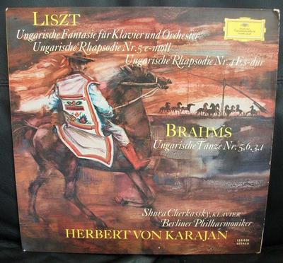 LP Record FRANZ LISZT  JOHANNES BRAHMS  HER  Ungarische Fantasie Fr Klavier Und 135031 Deutsche Grammo 1975 Germany Classical Used