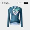 Womens Cycling Jersey Long Sleeve Breathable Quick-Dry Slim Fit Road Bike Outdoor Sport