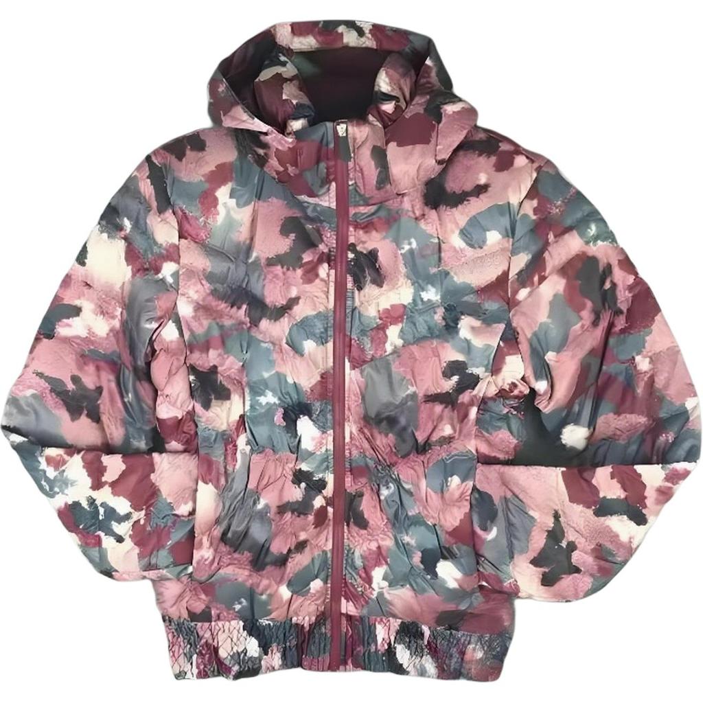 Nike Gray Goose Down Warm Removable Hood Mid-Length Down Jacket Women Outerwear 541409-661