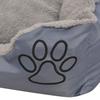 Lit pour chiens - vidaXL - Taille XL - Gris - Rembourré - Antidérapant