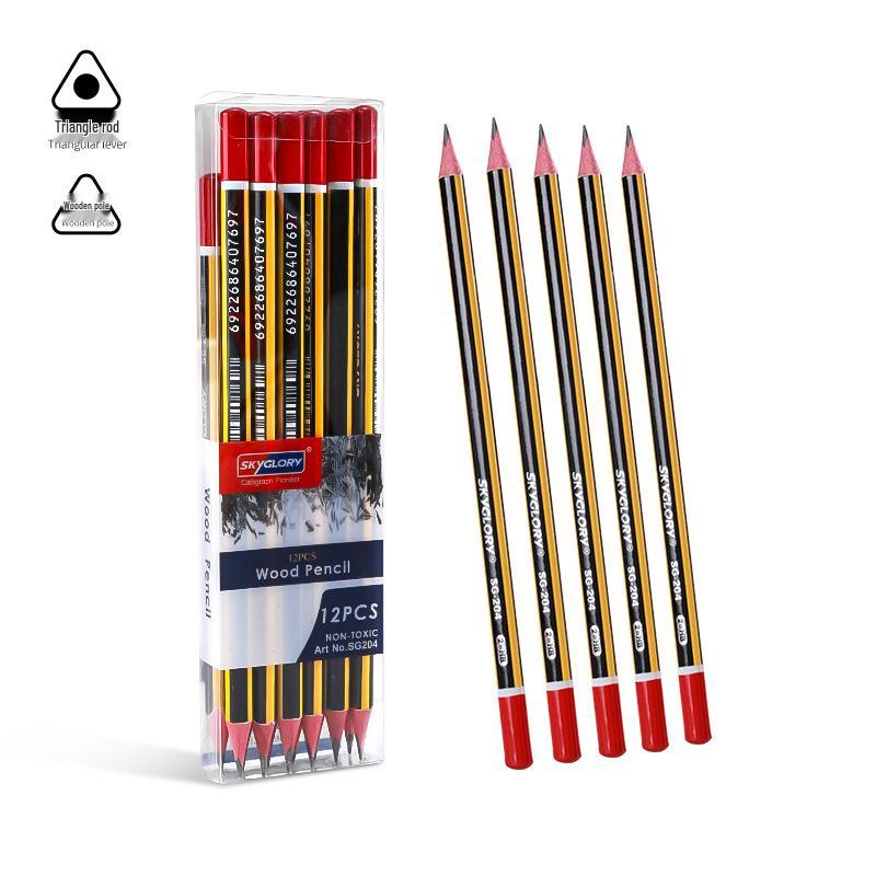 Eco-Friendly Hexagonal Oil-Based Colored Pencils - 48 Color Set for Students