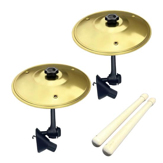 1/2 шт. Міні-тарілка для автомобіля, вентиляційний отвір, символ на автомобільній панелі приладів, барабанна тарілка креш з барабанними паличками, музичний інструмент, подарунок для меломанів, барабанщиків