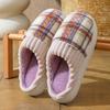 New cotton slippers women's autumn and winter couple thick bottom piled thickened wear-resistant home warm cotton slippers men