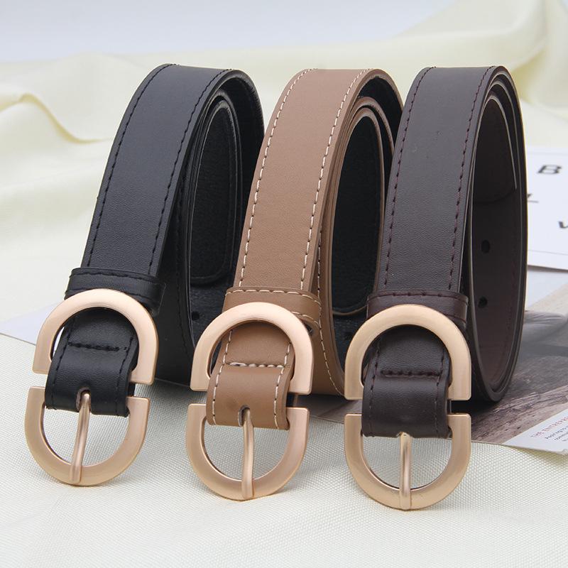 Korean Style Summer Women's Trendy Black Belt - Ideal with Suits, Coats, and Jeans