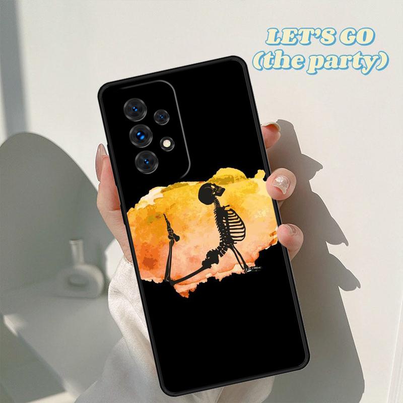Skeleton Yoga phone case For Samsung Galaxy A42 A31 A40 A51 A71 A32 A80 A91 A52 A72 A73 A20e A21S A50 A70 A11 A12 Cover