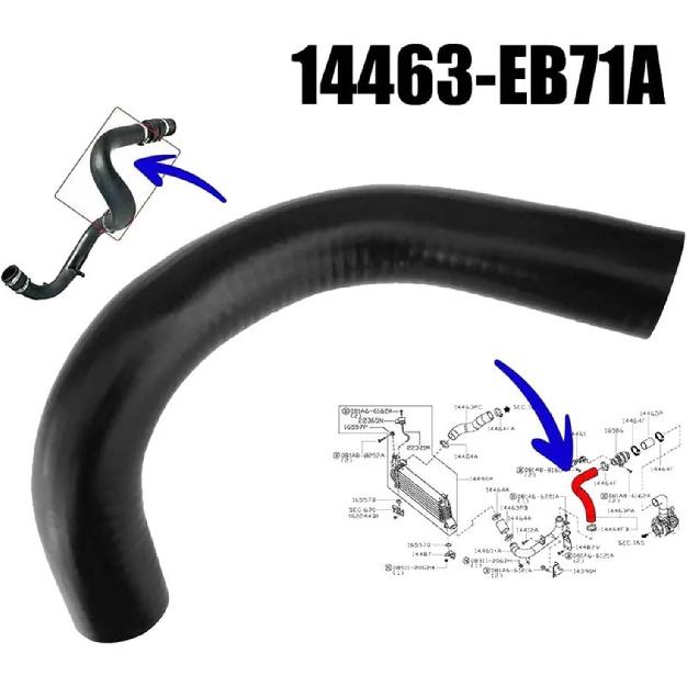 OE 14463-EB71A 14463-EC01A Intercooler Turbo Hose Compatible With Nissan NP300 Navara Pathfinder 2.5Dci Pickup Frontier II D40 YD25
