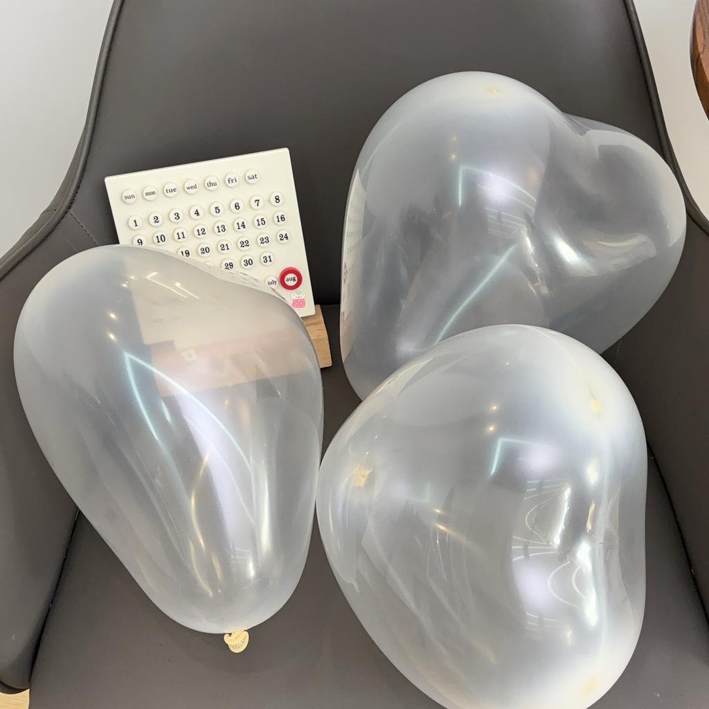 White Transparent Love Heart Balloons Valentine's Day Latex Balloon Birthday Wedding Party Anniversary Photo Prop Decor Supplies