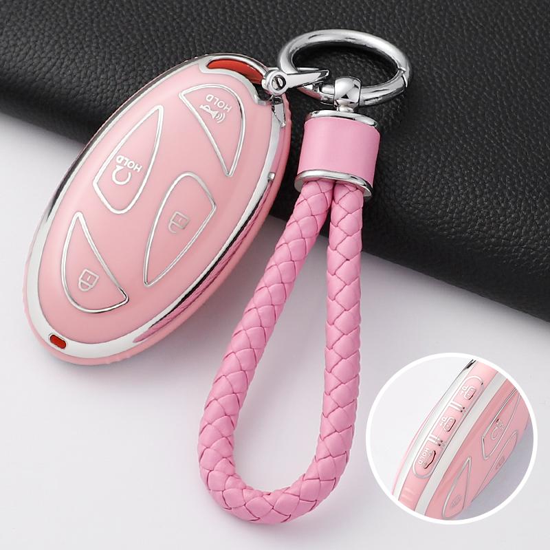 New Fashion TPU Car Key Case Cover Shell Fob For Hyundai Kona Ev Grandeur GN7 IONIQ 6 Protector Keyless Keychain Accessories