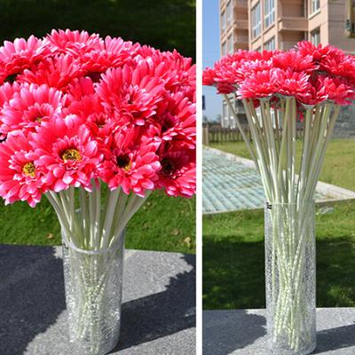1Pc Fleur Artificielle DIY Belle Toucher Réel Faux Chrysanthème Fleur Branche Décoration de La Maison pour Jardin