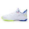 Li Ning Zhan Ji III Lite Shock Absorption Non-Slip Wear-Resistant Low-Top Badminton Shoes Unisex sneaker White Blue AYZS016-1