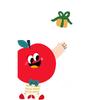 Christmas Window Sticker Decoration Electrostatic Stick Christmas Tree Glass Film for Shopping Mall Store Atmosphere Layout